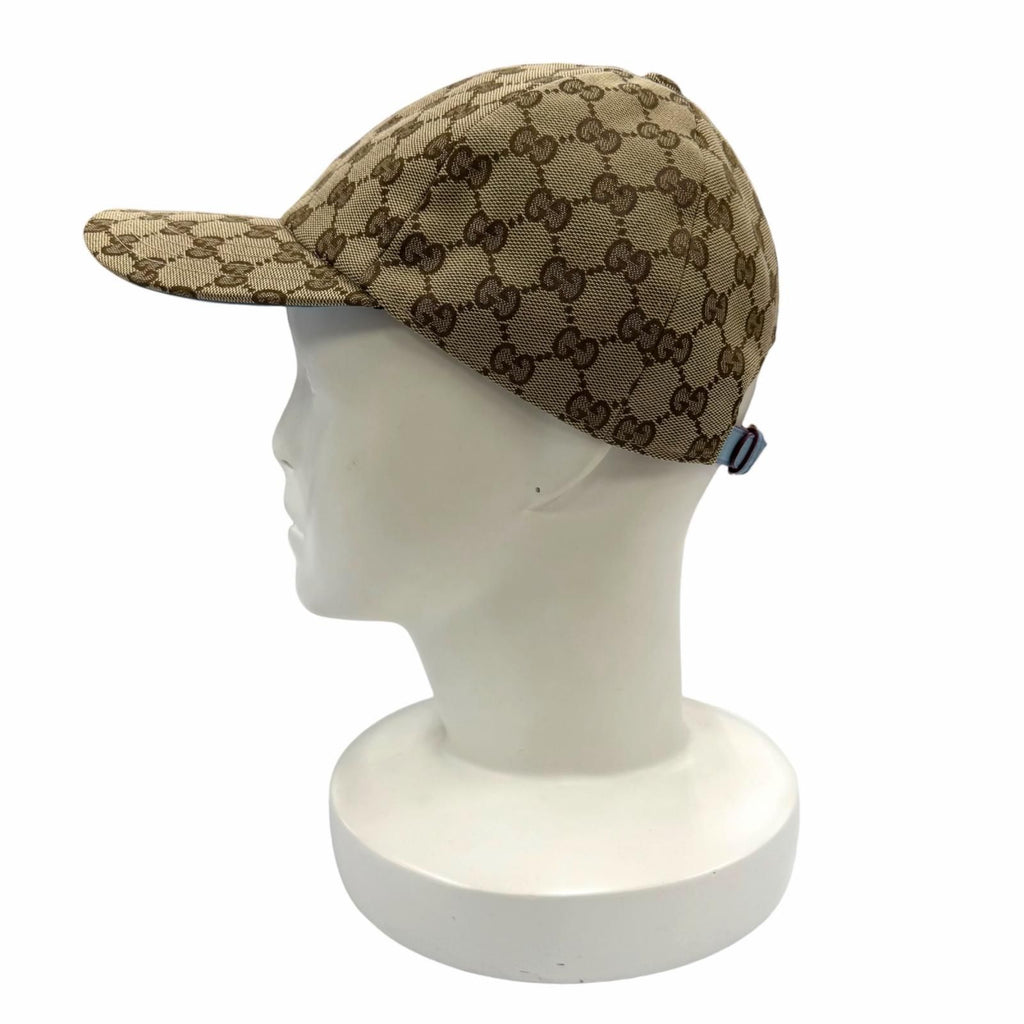 Gucci Yuko Higuchi GG Canvas Cap Brown Light Blue Hat — view 2