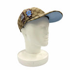 Gucci Yuko Higuchi GG Canvas Cap Brown Light Blue Hat