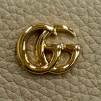 Gucci Double G Bicolor Small Wallet GG Supreme Leather Bifold Beige — view 7