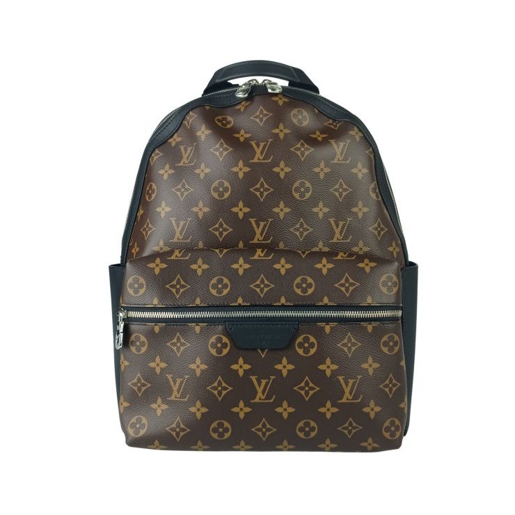 Louis Vuitton Backpack Discovery Brown Monogram Macassar Silver