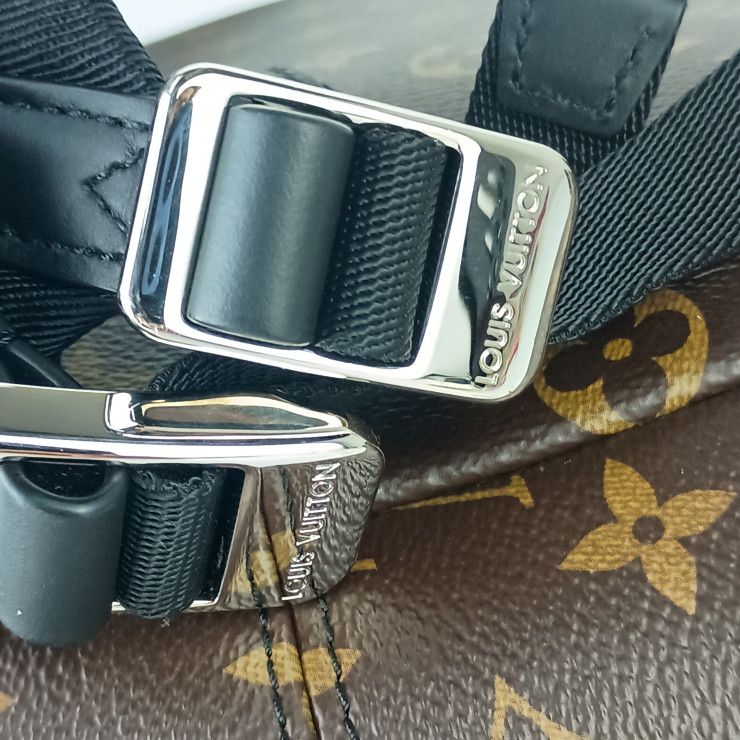 Louis Vuitton Backpack Discovery Brown Monogram Macassar Silver — view 6