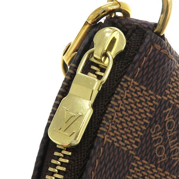 Louis Vuitton Damier Mini Pochette Soie Pouch — view 7