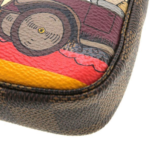 Louis Vuitton Damier Mini Pochette Soie Pouch — view 8