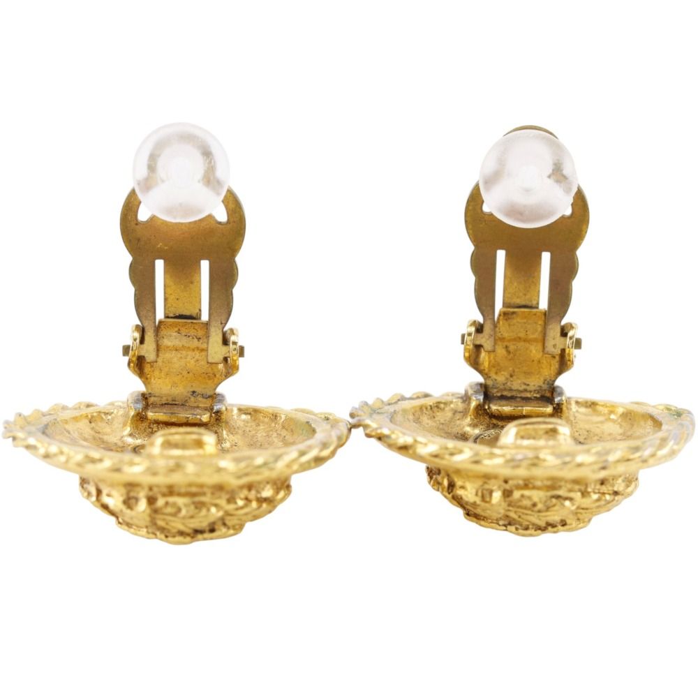 Chanel Vintage Gold Plated Earrings — view 5