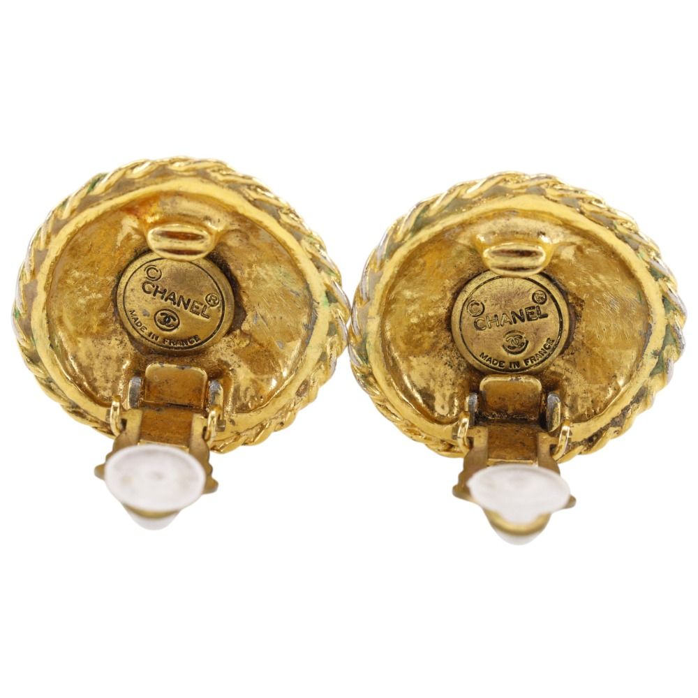 Chanel Vintage Gold Plated Earrings — view 4
