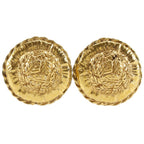Chanel Vintage Gold Plated Earrings