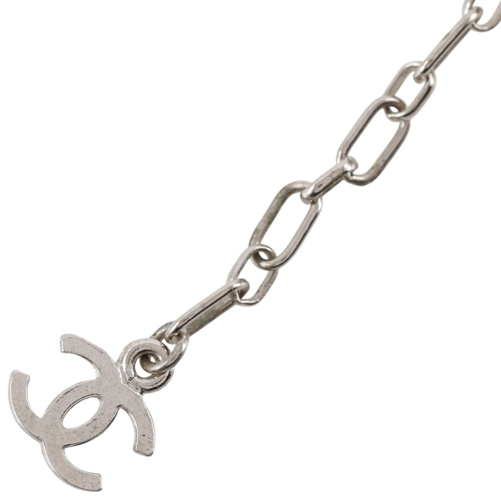 Chanel Metal Faux Pearl Silver 98P Bracelet — view 6