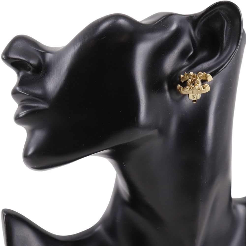 Chanel CC Logo Gold Plated 03P Earrings — view 2