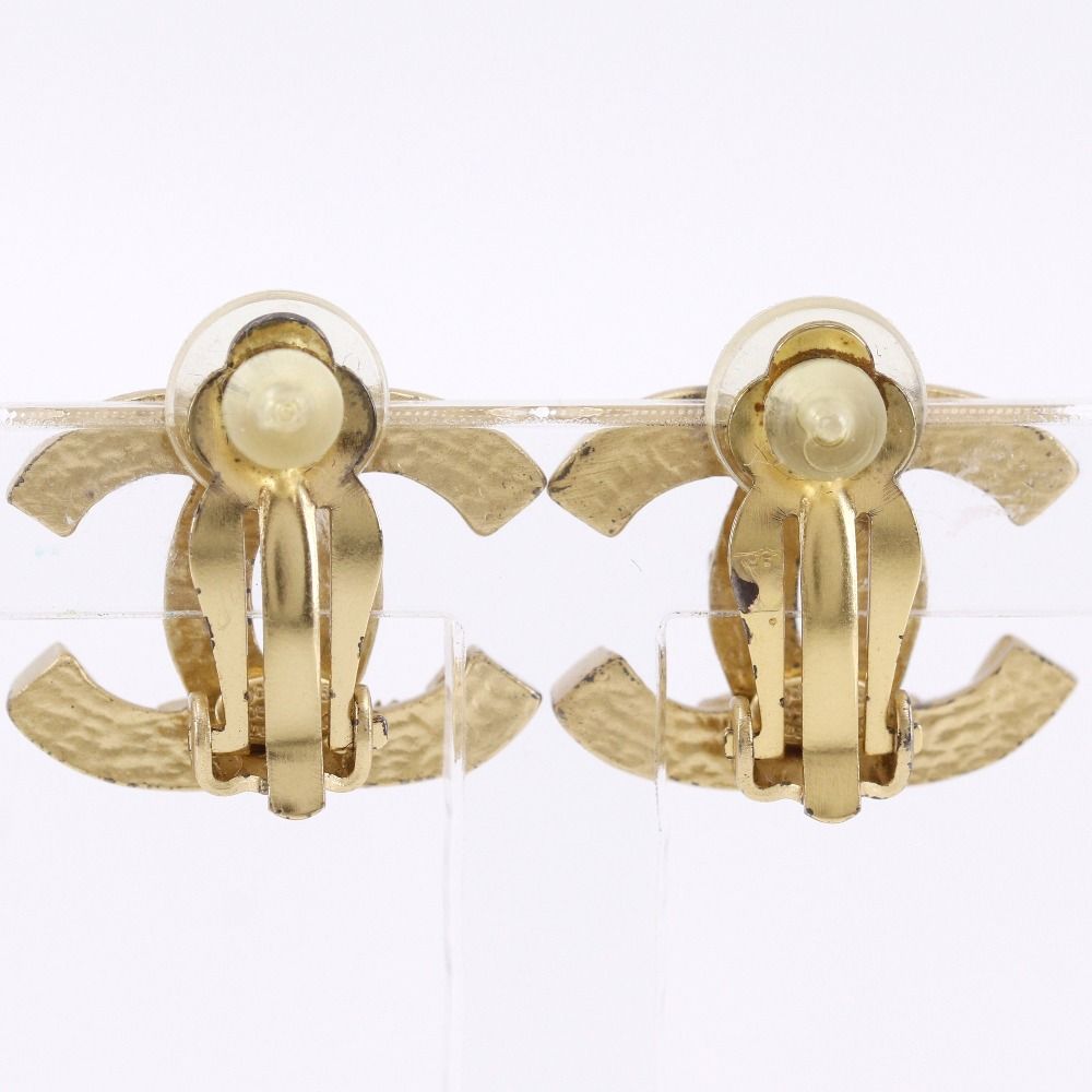 Chanel CC Logo Gold Plated 03P Earrings — view 3