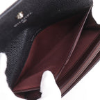 Chanel CC Logo Quilted Caviar Leather Black Wallet — view 6