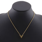 Louis Vuitton Essential V Gold Plated Necklace — view 2
