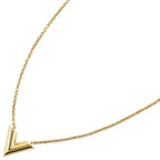 Louis Vuitton Essential V Gold Plated Necklace — view 3