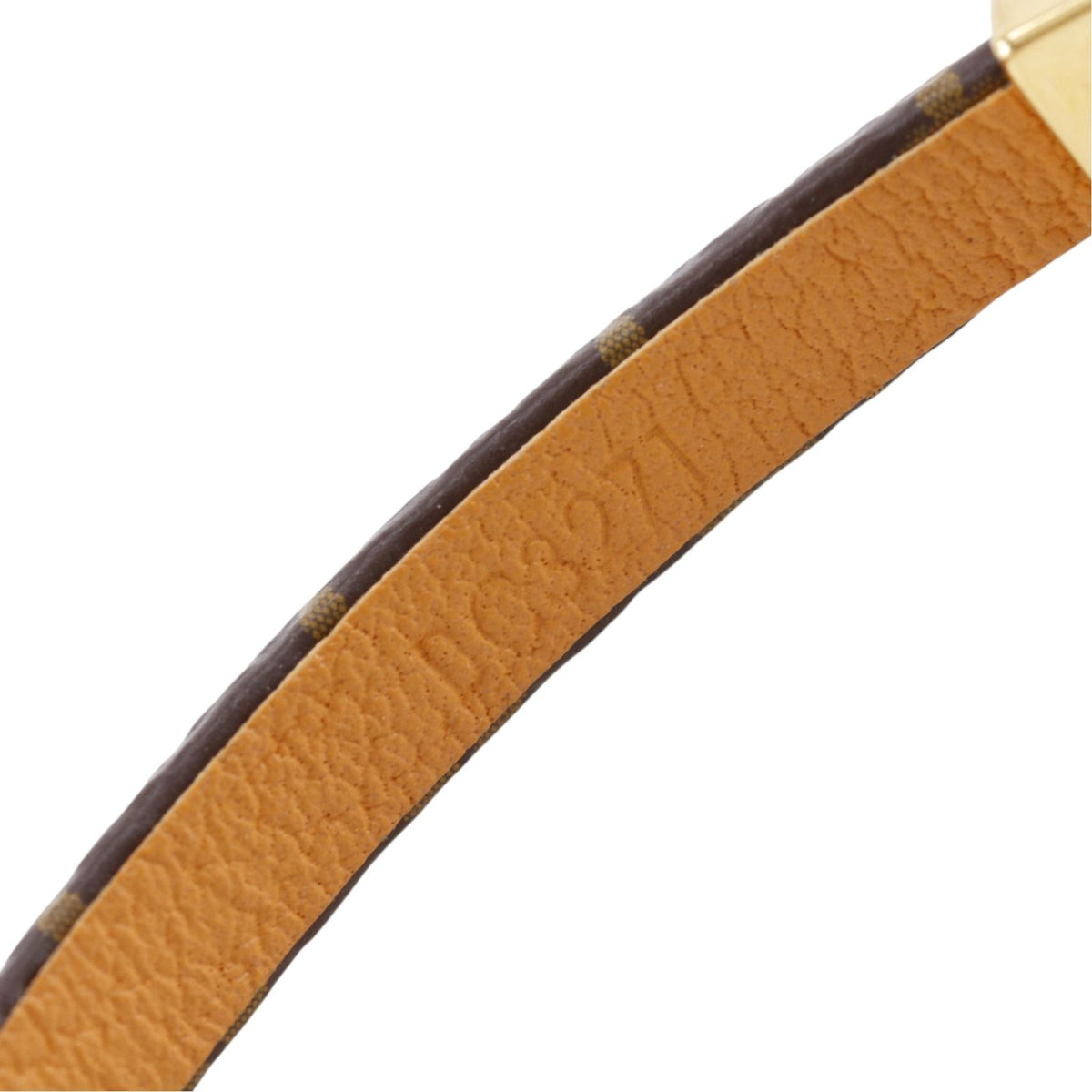 Louis Vuitton Bracelet Say Yes Heart Monogram Canvas Gold Plated Brown — view 7