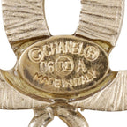 Chanel CC Logo No 5 Gold Plated Rhinestone 06A Earrings — view 8