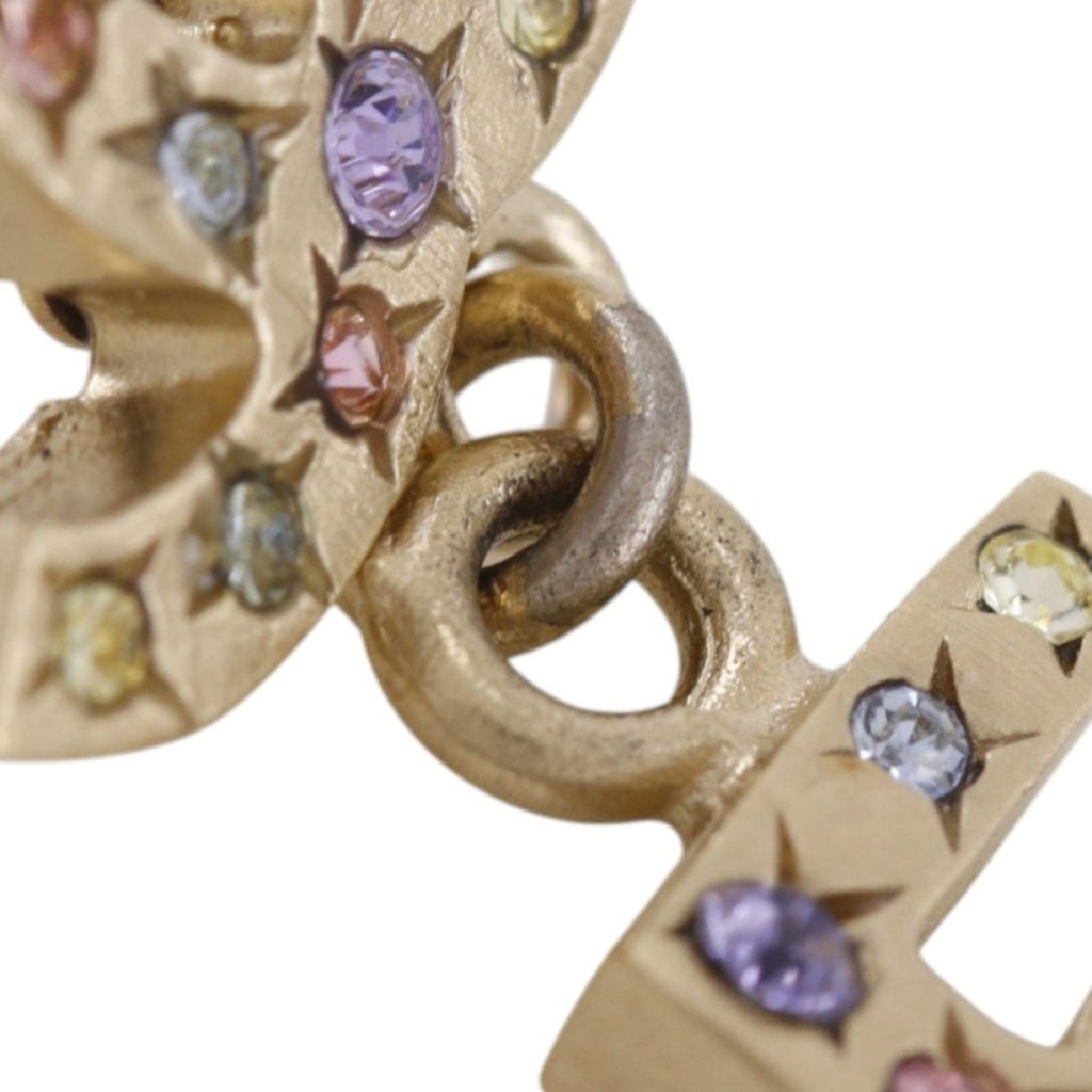 Chanel CC Logo No 5 Gold Plated Rhinestone 06A Earrings — view 6