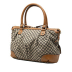 Gucci Diamante Sukey 2-Way Shoulder Bag Beige Black Brown Canvas Leather — view 2