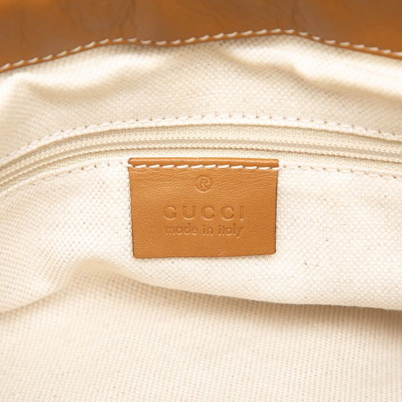 Gucci Diamante Sukey 2-Way Shoulder Bag Beige Black Brown Canvas Leather — view 5