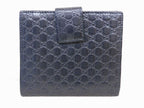 Gucci Micro Guccissima GG Leather Compact Wallet Black — view 2