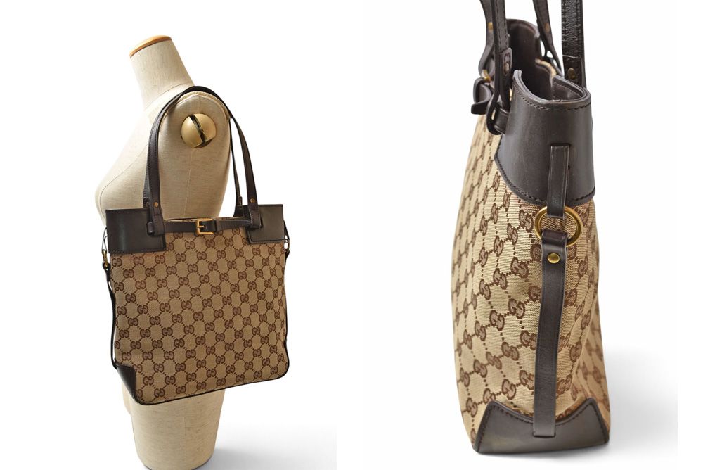 Gucci Handbag Bag GG Canvas Brown Beige — view 2