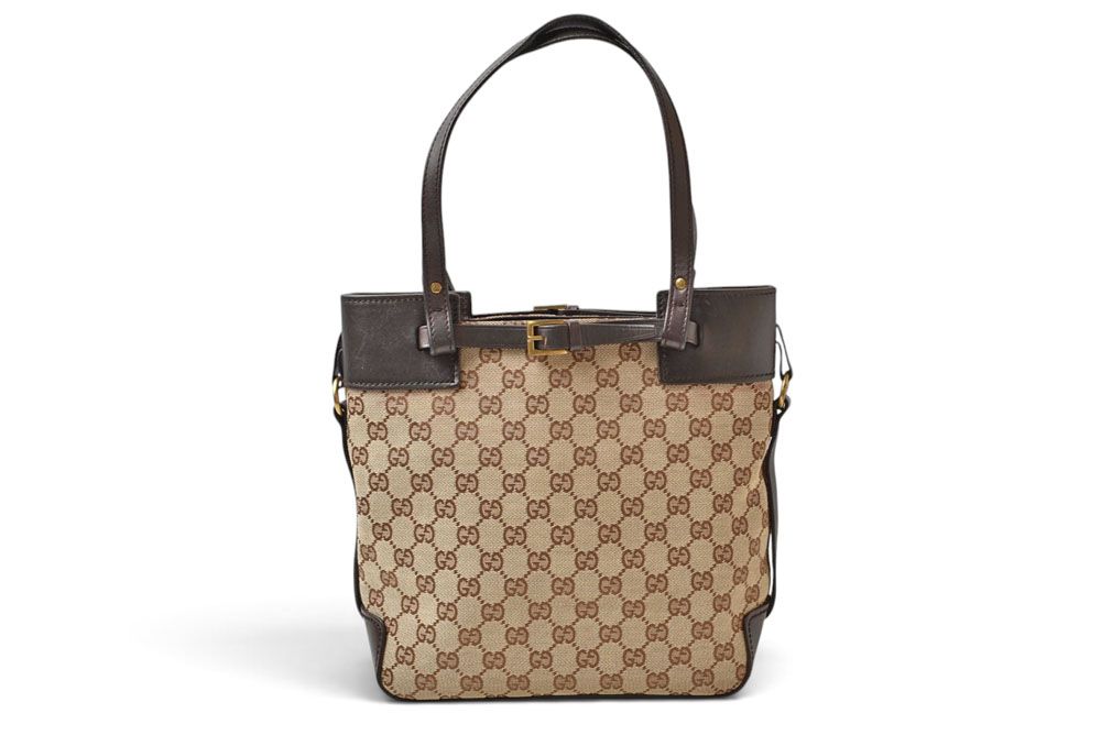 Gucci Handbag Bag GG Canvas Brown Beige
