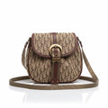 Dior I7 Street Chic Trotter Shoulder Bag Vintage Brown
