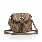 Dior I7 Street Chic Trotter Shoulder Bag Vintage Brown