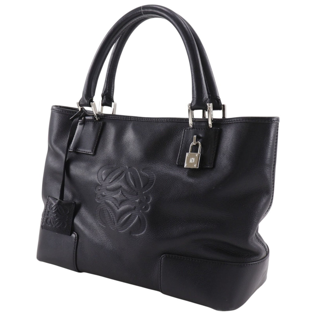 Loewe Amazona Fusta Anagram Leather Black Handbag — view 2