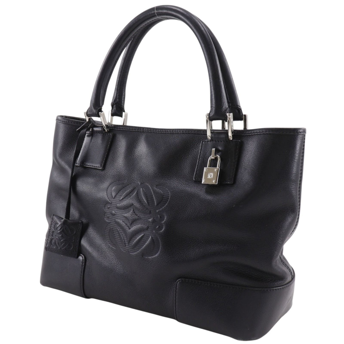 Loewe Amazona Fusta Anagram Leather Black Handbag — view 2
