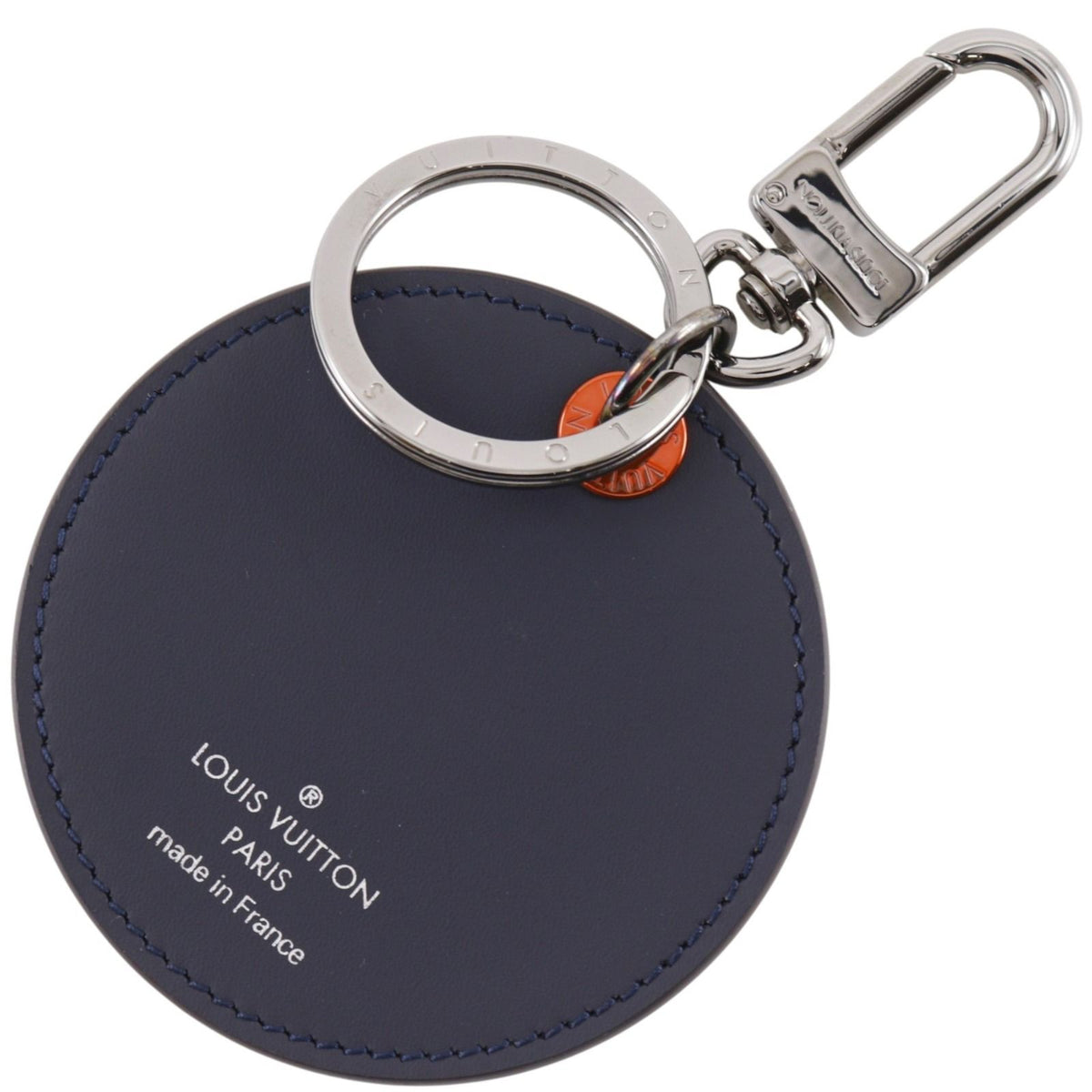 Louis Vuitton Porte Cles LV Upside Down Monogram Ink Bag Charm Calfskin Black — view 2