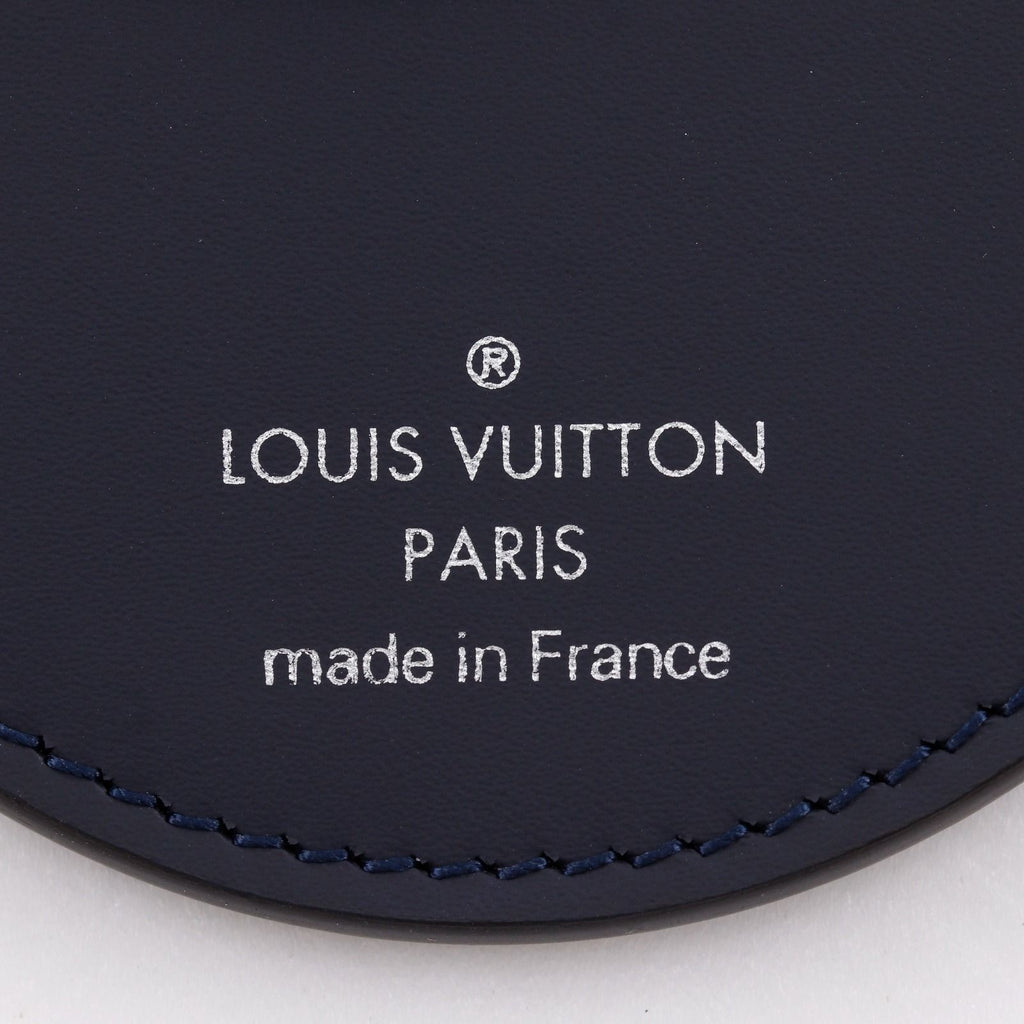 Louis Vuitton Porte Cles LV Upside Down Monogram Ink Bag Charm Calfskin Black — view 4