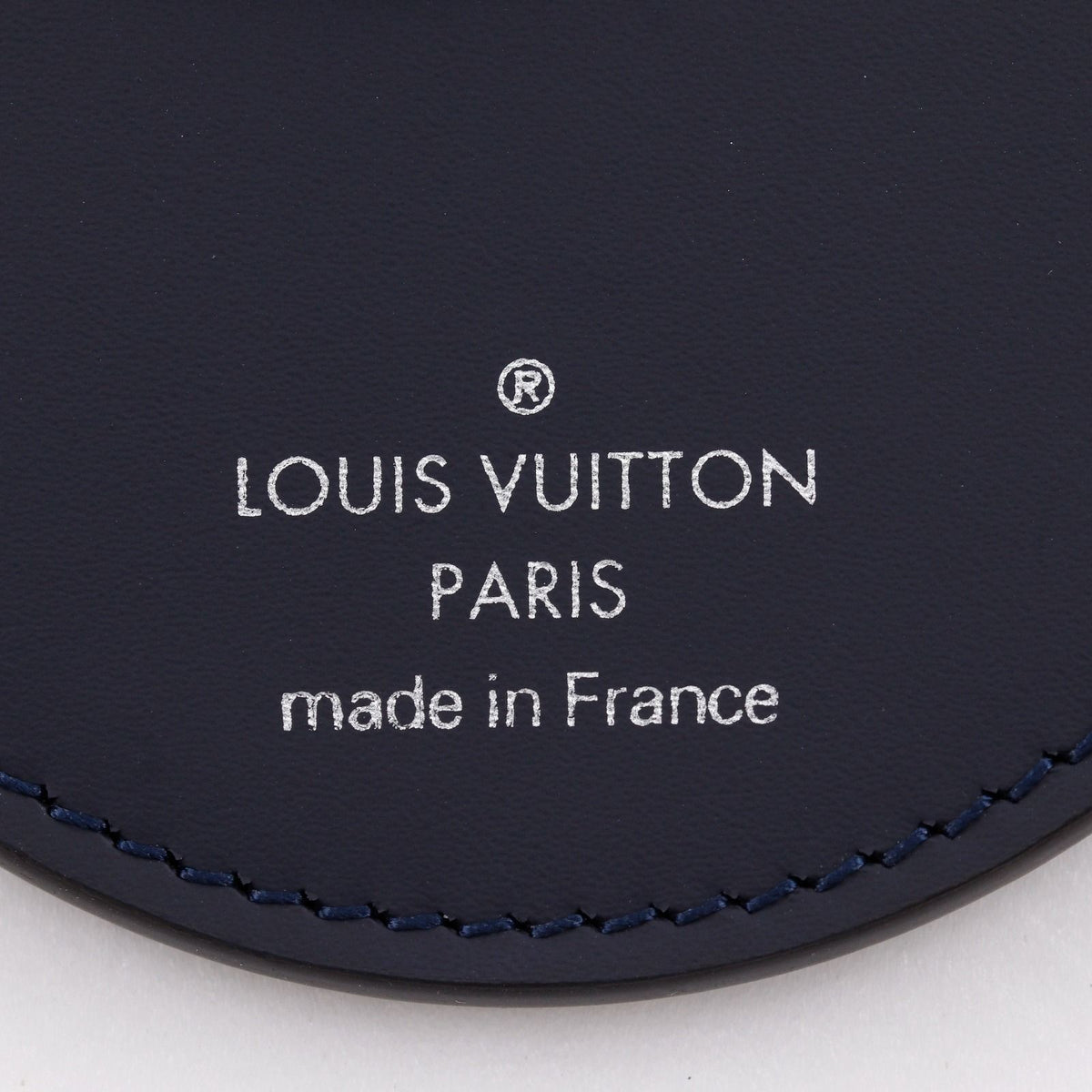 Louis Vuitton Porte Cles LV Upside Down Monogram Ink Bag Charm Calfskin Black — view 4