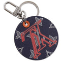 Louis Vuitton Porte Cles LV Upside Down Monogram Ink Bag Charm Calfskin Black
