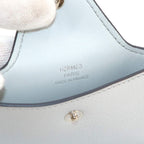 Hermes Iliade Card Case Chevre Argent Silver — view 7