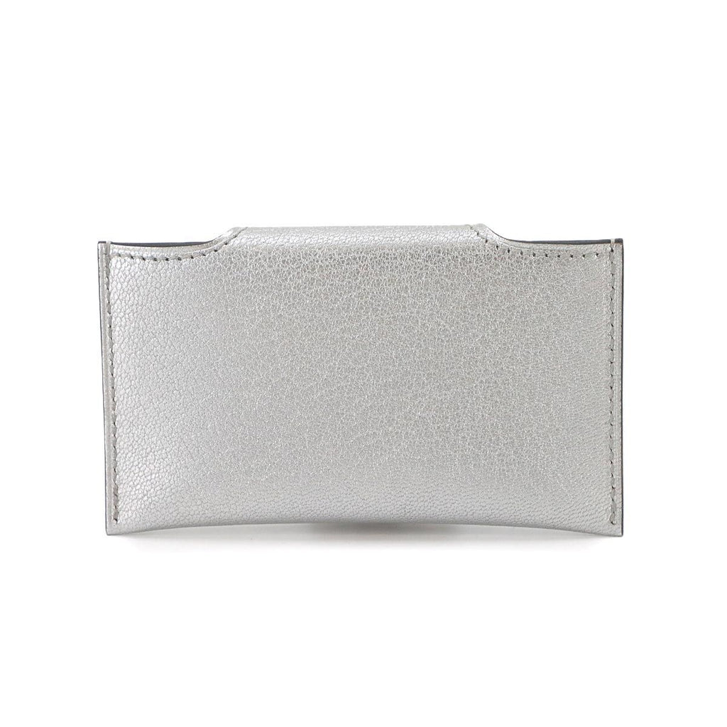 Hermes Iliade Card Case Chevre Argent Silver — view 3
