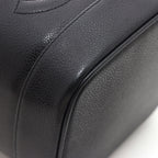 Chanel CC Logo Vertical Vanity Black Caviar Leather — view 6