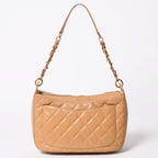 Chanel Tsukimi Shape Hobo Caviar Leather Beige — view 2