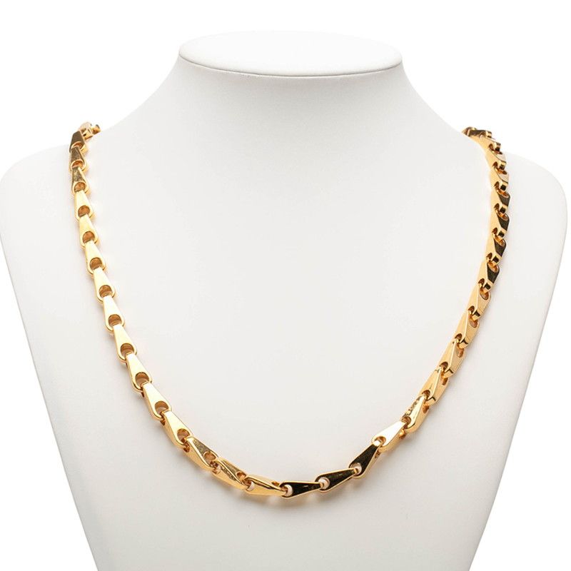 Chanel CC Logo Necklace Gold Plated — view 4
