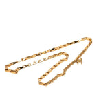 Chanel CC Logo Necklace Gold Plated