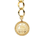 Chanel CC Logo Rue Cambon Paris Vintage Chain Belt 94A Gold Plated — view 2