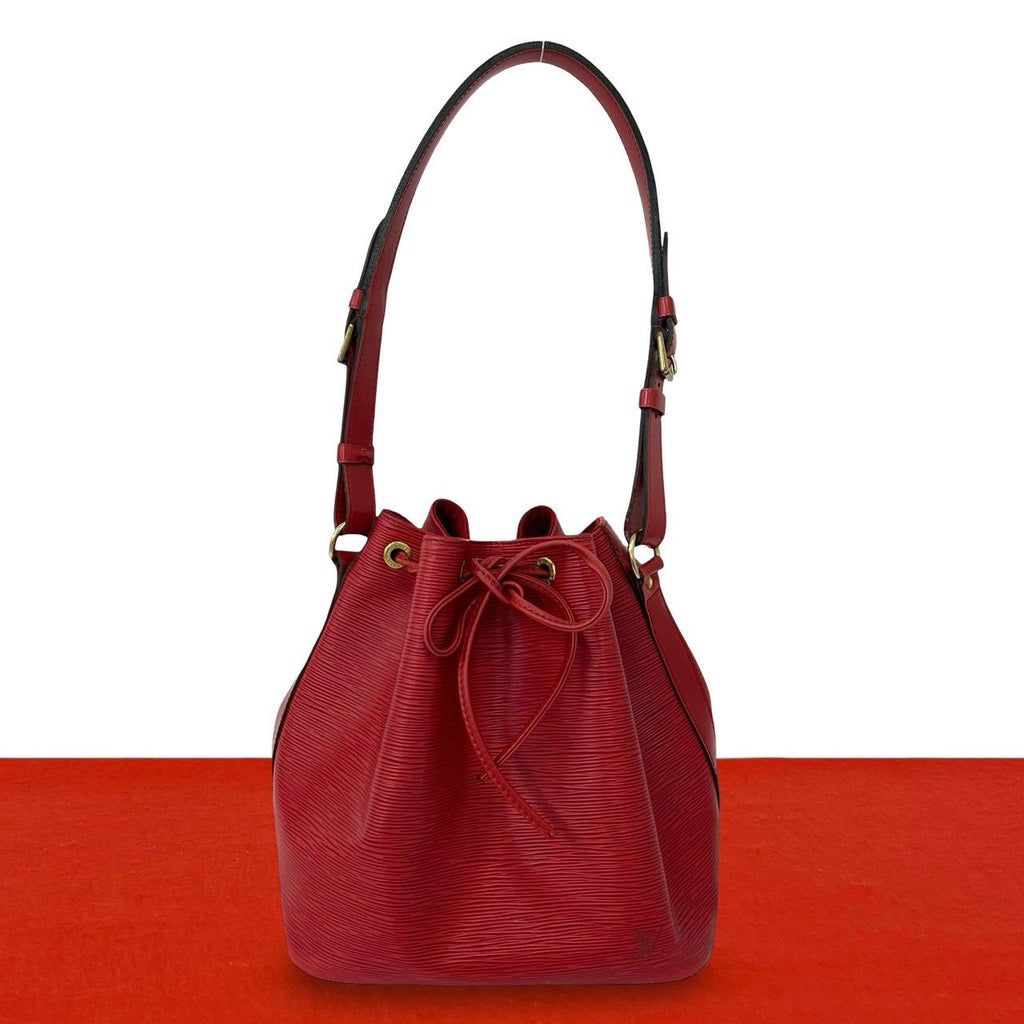 Louis Vuitton Vintage Petit Noe Epi Leather Drawstring Shoulder Bag Castilian