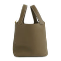 Hermes Picotin Lock PM Etoupe Taurillon Clemence Gold Handbag