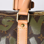 Louis Vuitton Monogram Graffiti Keepall 50 Brown Khaki Gold — view 8