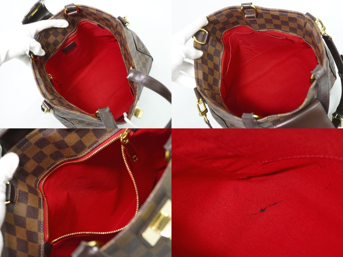 Louis Vuitton LV Cabas Rosebery Damier Ebene 2-Way Shoulder Bag Brown — view 8