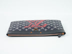 Louis Vuitton LV Pochette Apollo Monogram Ink Upside Down Clutch Navy Pink — view 5