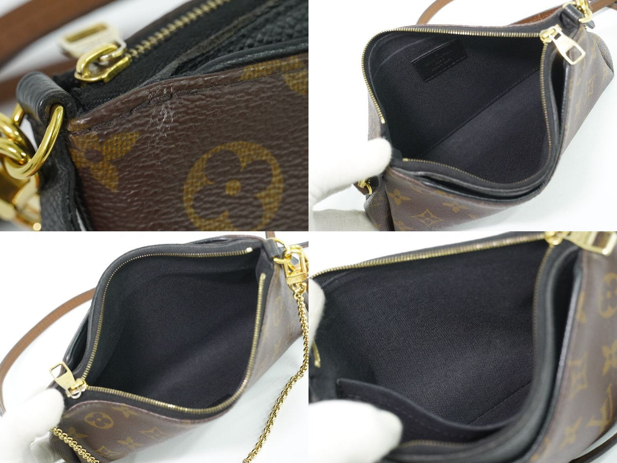 Louis Vuitton LV Pallas Clutch Monogram 2-Way Shoulder Bag Brown — view 8