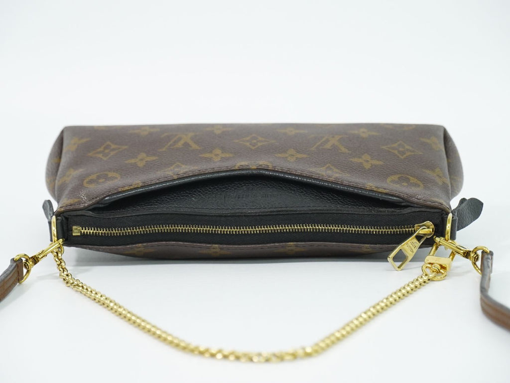 Louis Vuitton LV Pallas Clutch Monogram 2-Way Shoulder Bag Brown — view 5
