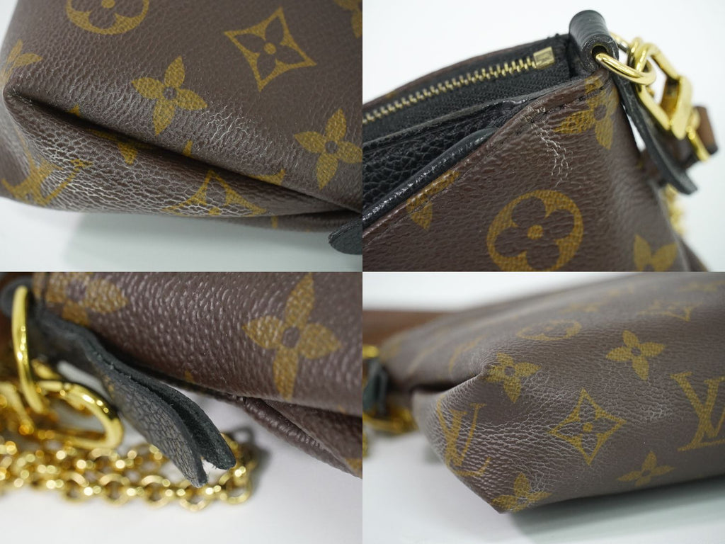 Louis Vuitton LV Pallas Clutch Monogram 2-Way Shoulder Bag Brown — view 7