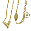 Louis Vuitton LV Essential V Pendant Gold Plated
