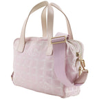 Chanel 2-Way Shoulder New Travel Line Nylon Canvas Pink Handbag — view 2