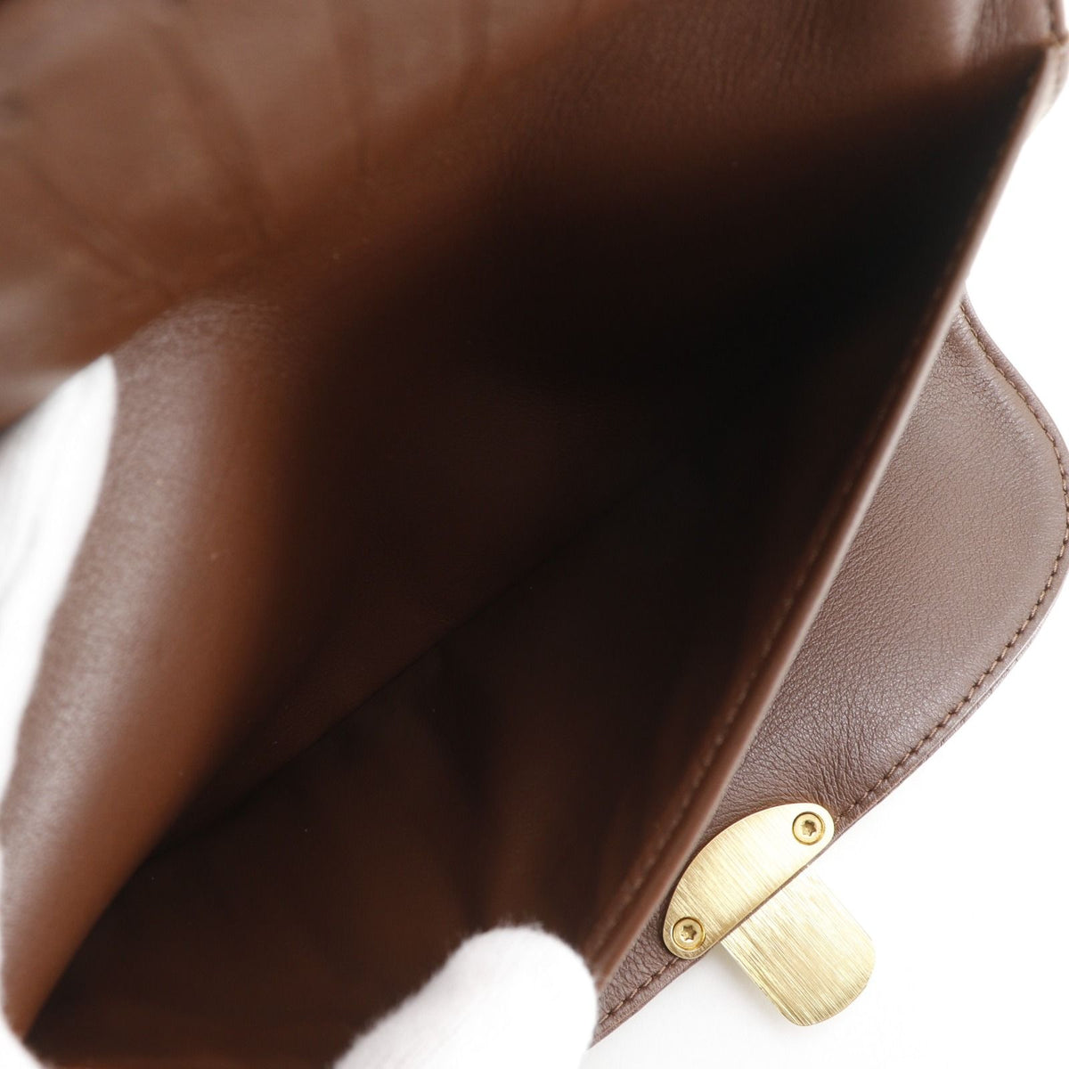 Louis Vuitton Portefeuille Amelia Monogram Mahina Brown Wallet — view 7